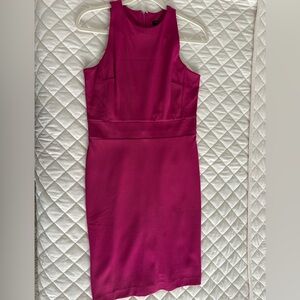 Ann Taylor New WO Tags Strapless Fuchsia Sheath Dress